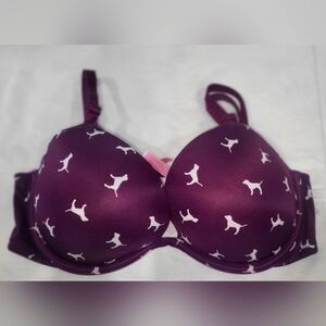 Pink VS Wear Everywhere Super Push up Bra Burgundy